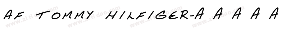 AF TOMMY HILFIGER字体转换